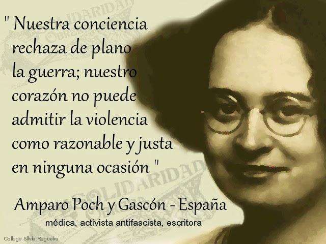 Amparo Poch y Gascón sobre la guerra y la violencia